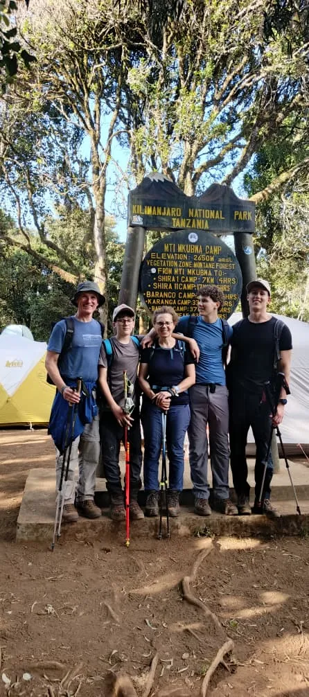Team Denmark  at Mti mkubwa camp